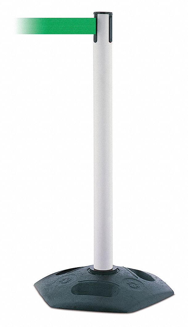 Barrier Post with Belt, Green