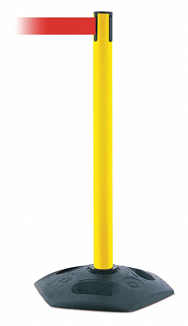 Barrier Post with Belt, Red