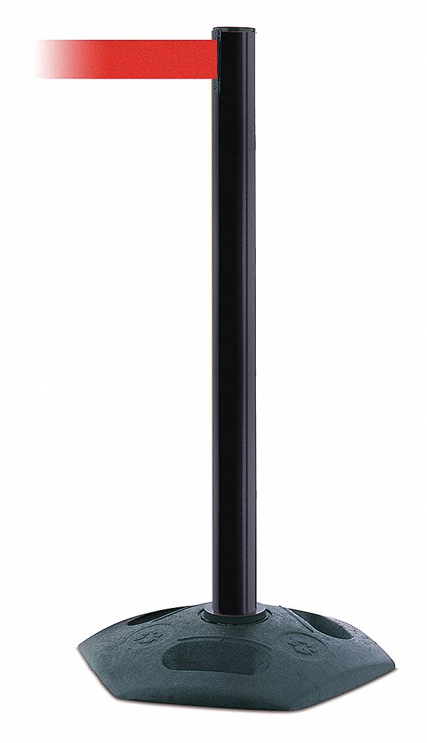 Barrier Post with Belt, Red