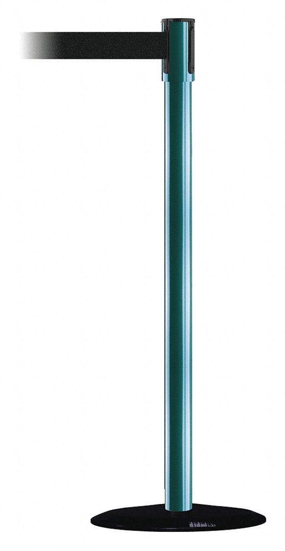 Slimline Post, Black, Green Post Finish