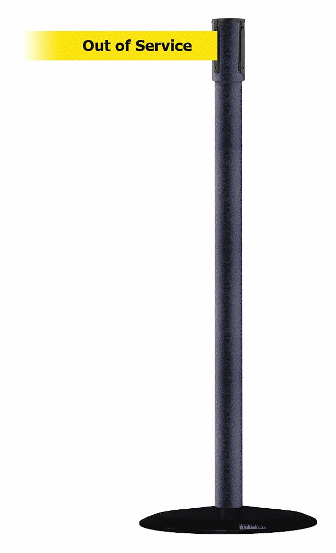 Slimline Post, Satin Chrome, Blue, Steel