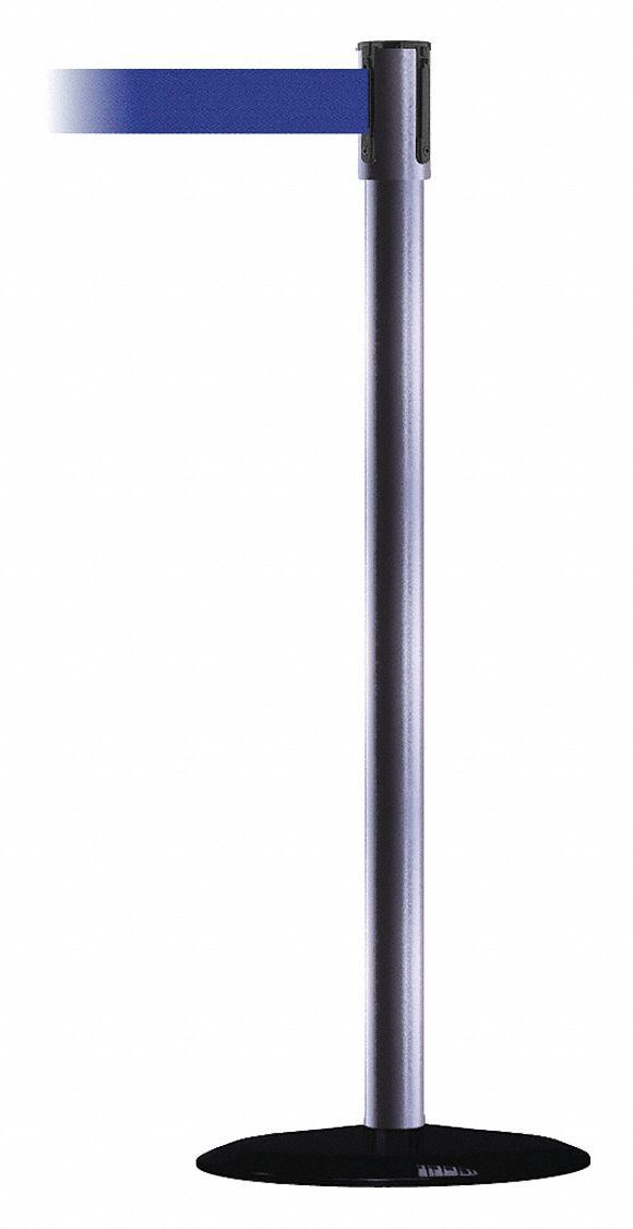 Slimline Post, Standard, Steel, 1 Belt