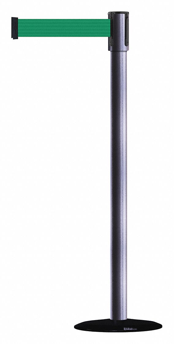 Slimline Post, Black, Caution Do Not Enter