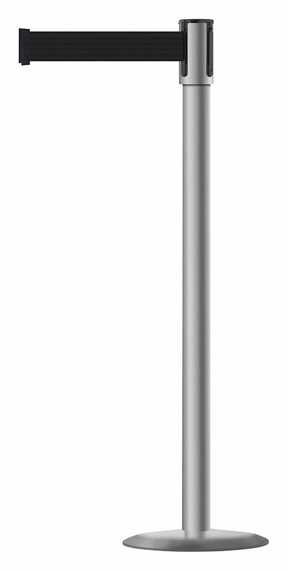 Slimline Post, Standard, Steel, 1 Belt