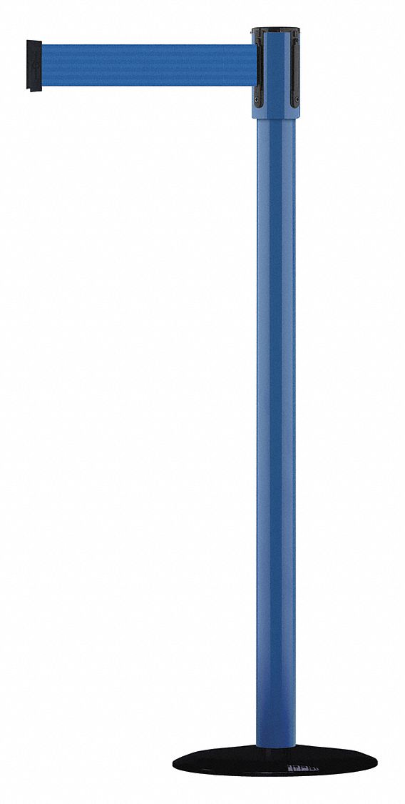 Slimline Post, Basic, Steel, Blue, 13 ft.