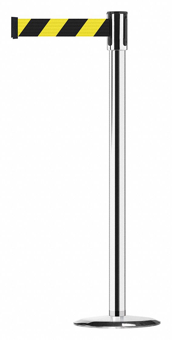 Slimline Post, Polished Chrome, Steel