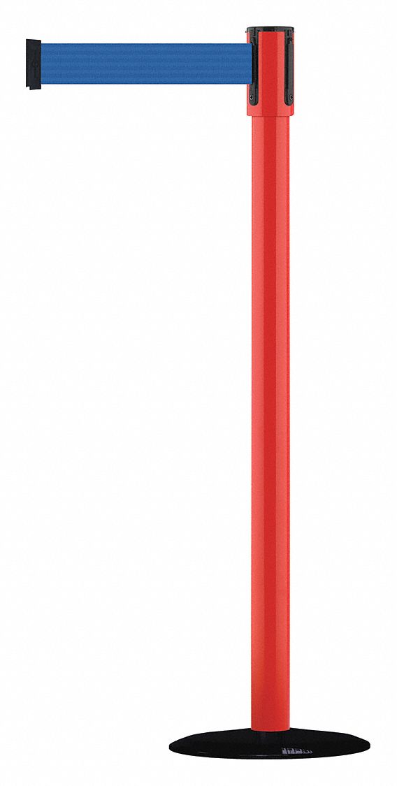 Slimline Post, Blue, Red Post Finish