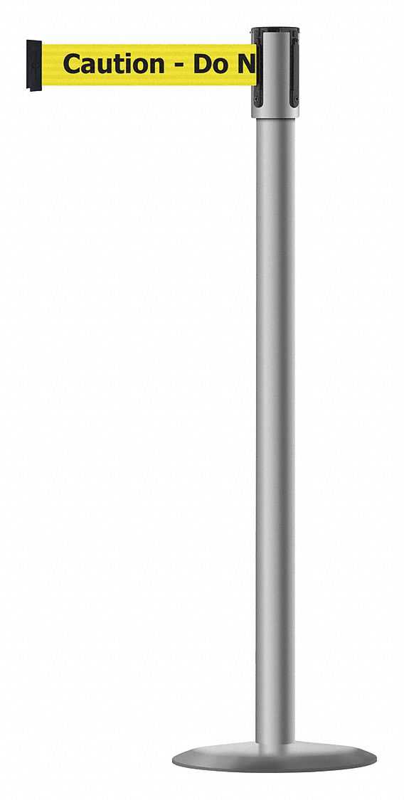 Slimline Post, Steel, Caution Do Not Enter