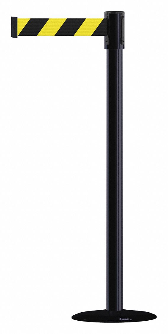 Slimline Post, Black, Basic, 14in.Base Dia.