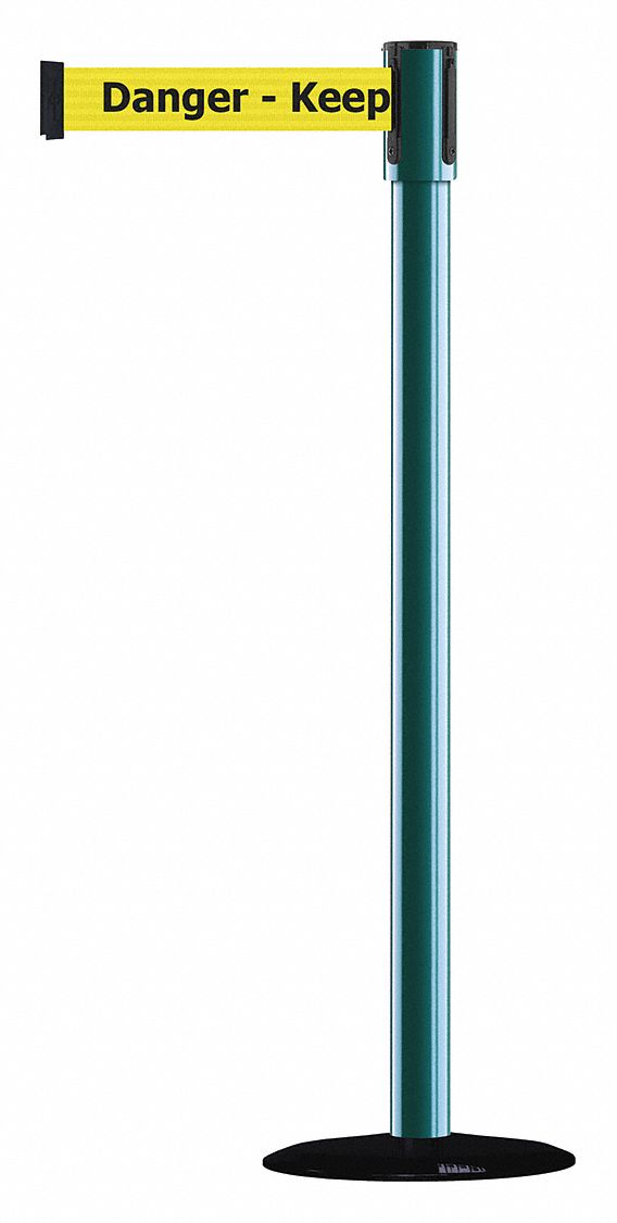 Slimline Post, Green, Danger Keep Out