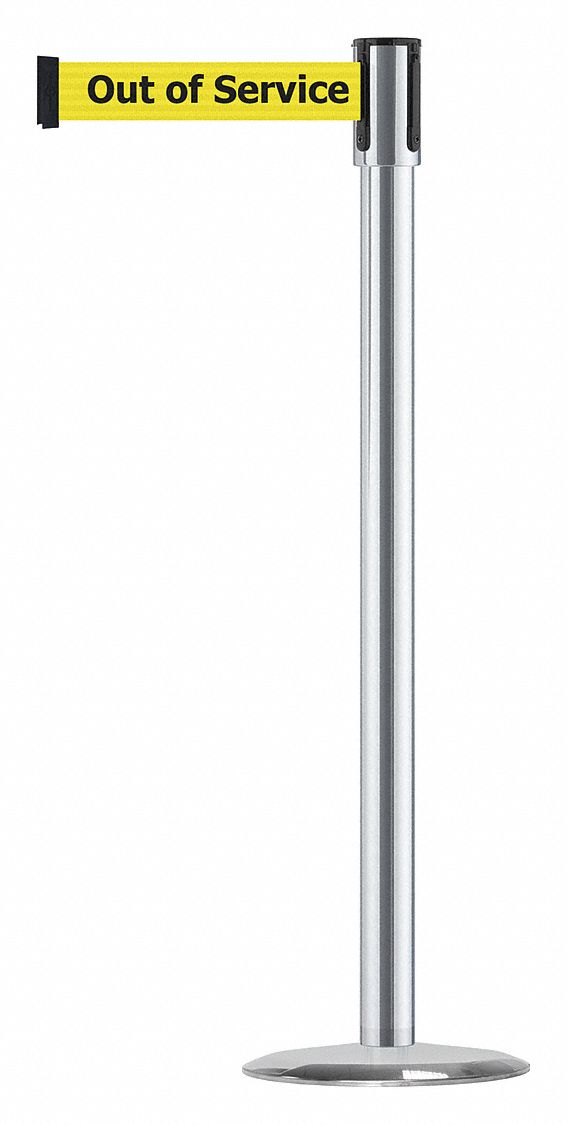 Slimline Post, Satin Chrome, Standard