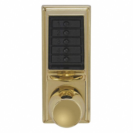 Simplex Keyless Pushbutton Mechanical Door Lock Brass Gold Deadbolt 