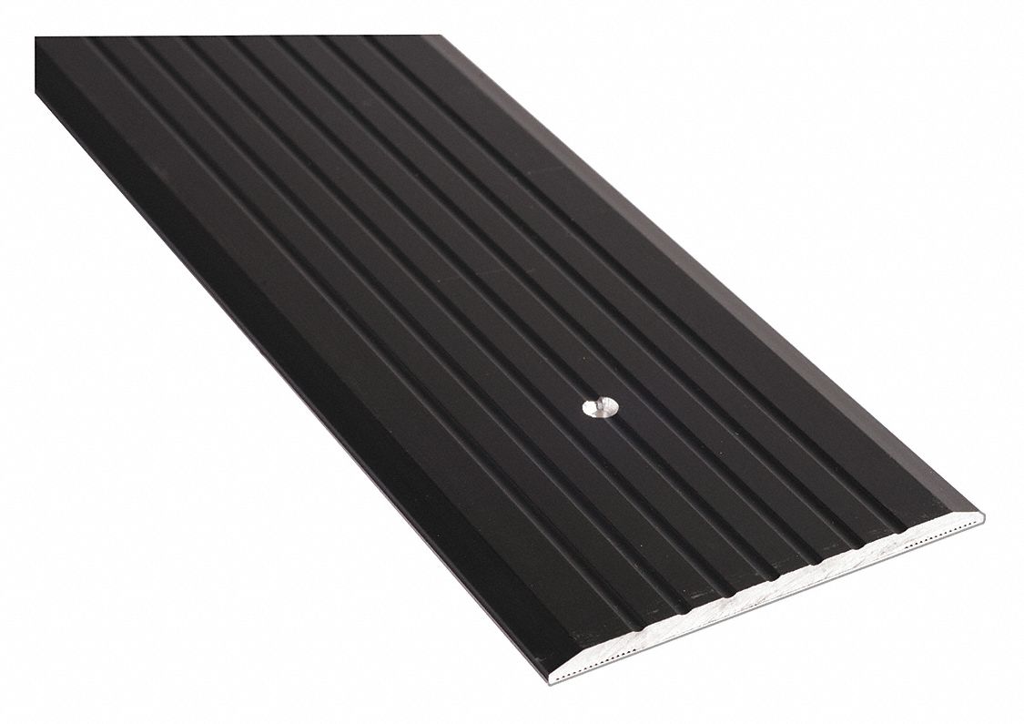 Door Threshold: Heavy Duty, Aluminum, 3 ft Lg