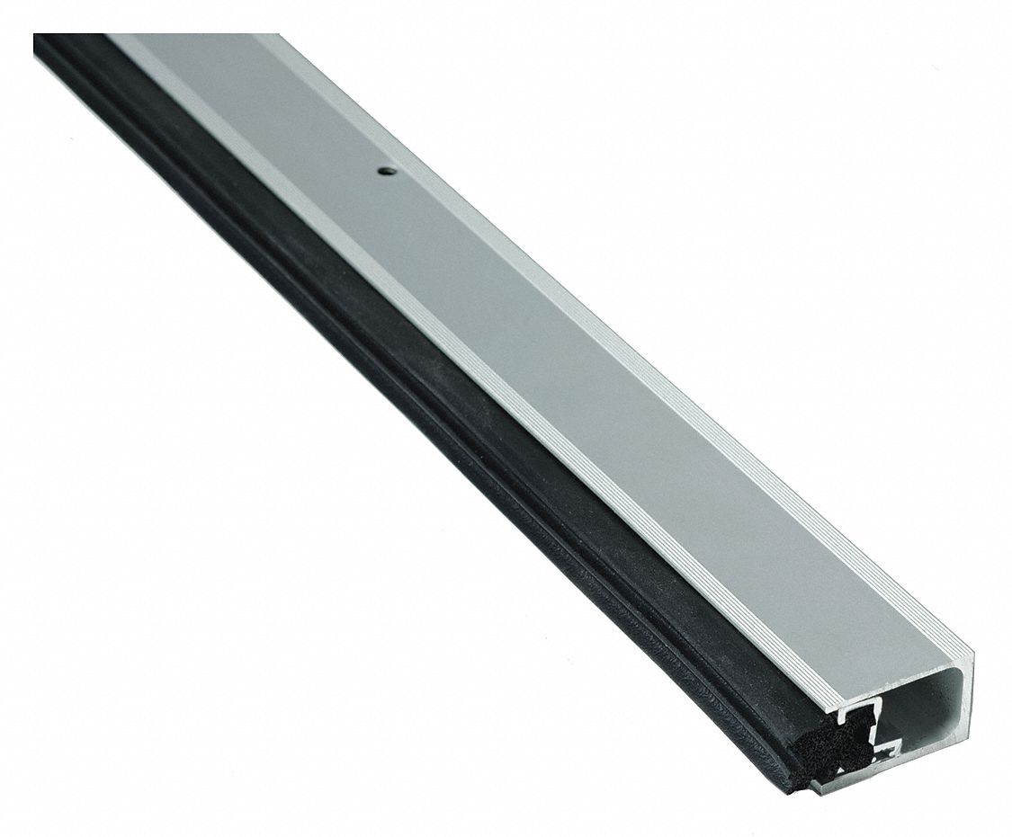 Door Weatherstripping: Flat Insert, 3 ft Lg, 1 1/2 in Wd, 1 1/2 in Ht