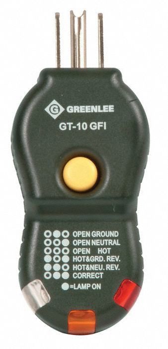 GFCI Tester No Display No Display GFCI
