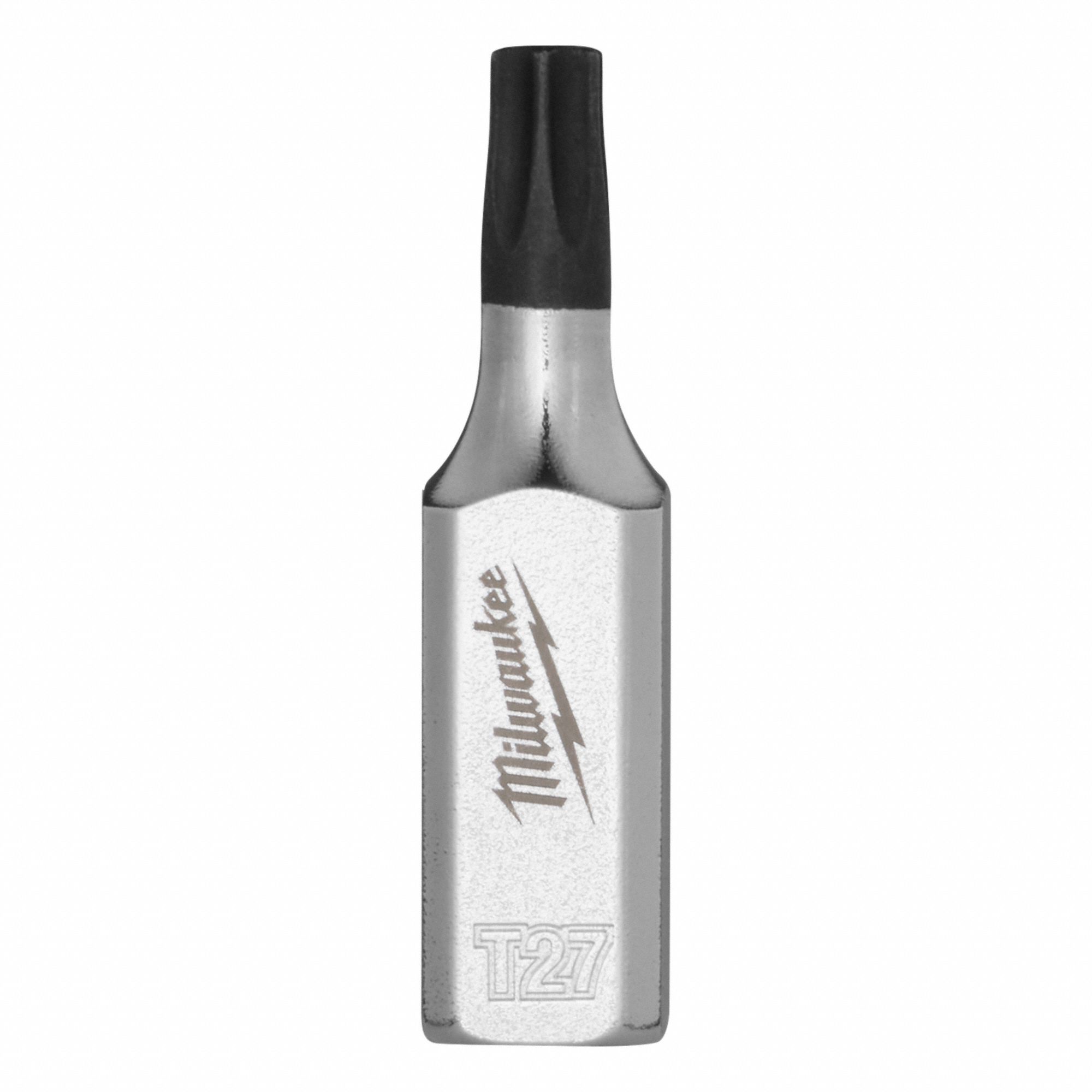 MILWAUKEE Bit Socket: 1/4 in Drive Size, Torx Tip, T27 Tip Size, 1 9/16 in Overall Lg, Fixed Insert (MPN 45-34-1155). Key specifications — attr1214209: Fixed Insert; attr1214211: MILWAUKEE.