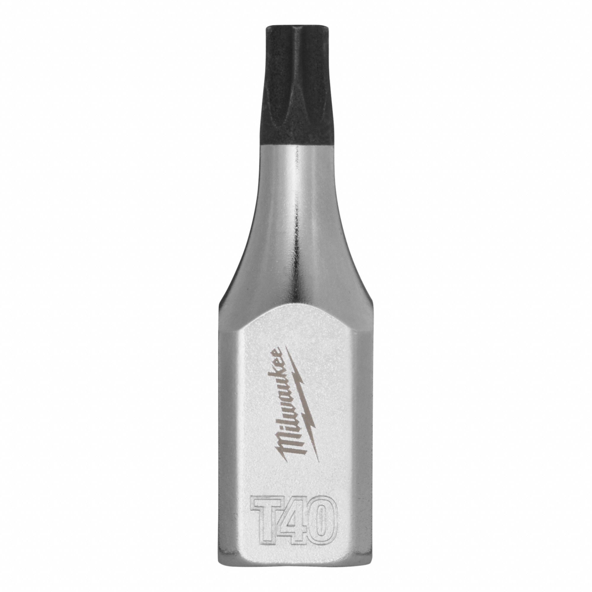 MILWAUKEE Bit Socket: 3/8 in Drive Size, Torx Tip, T40 Tip Size, 1 31/32 in Overall Lg, Fixed Insert (MPN 45-34-1157). Key specifications — attr1214209: Fixed Insert; attr1214211: MILWAUKEE.