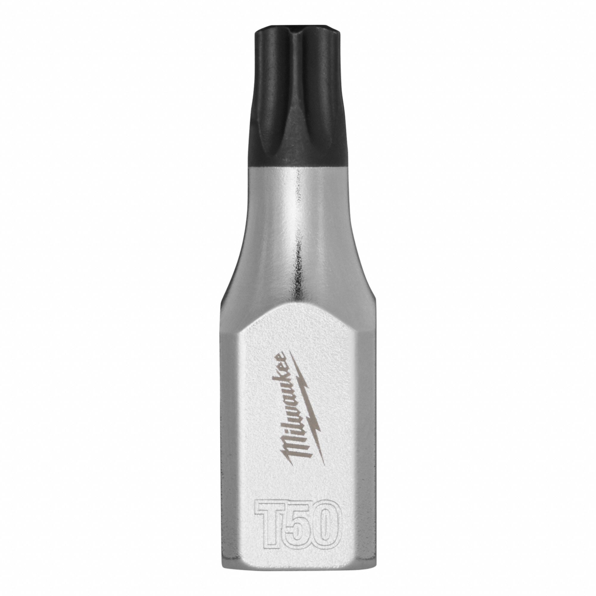 MILWAUKEE Bit Socket: 3/8 in Drive Size, Torx Tip, T50 Tip Size, 1 31/32 in Overall Lg, Fixed Insert (MPN 45-34-1160). Key specifications — attr1214209: Fixed Insert; attr1214211: MILWAUKEE.