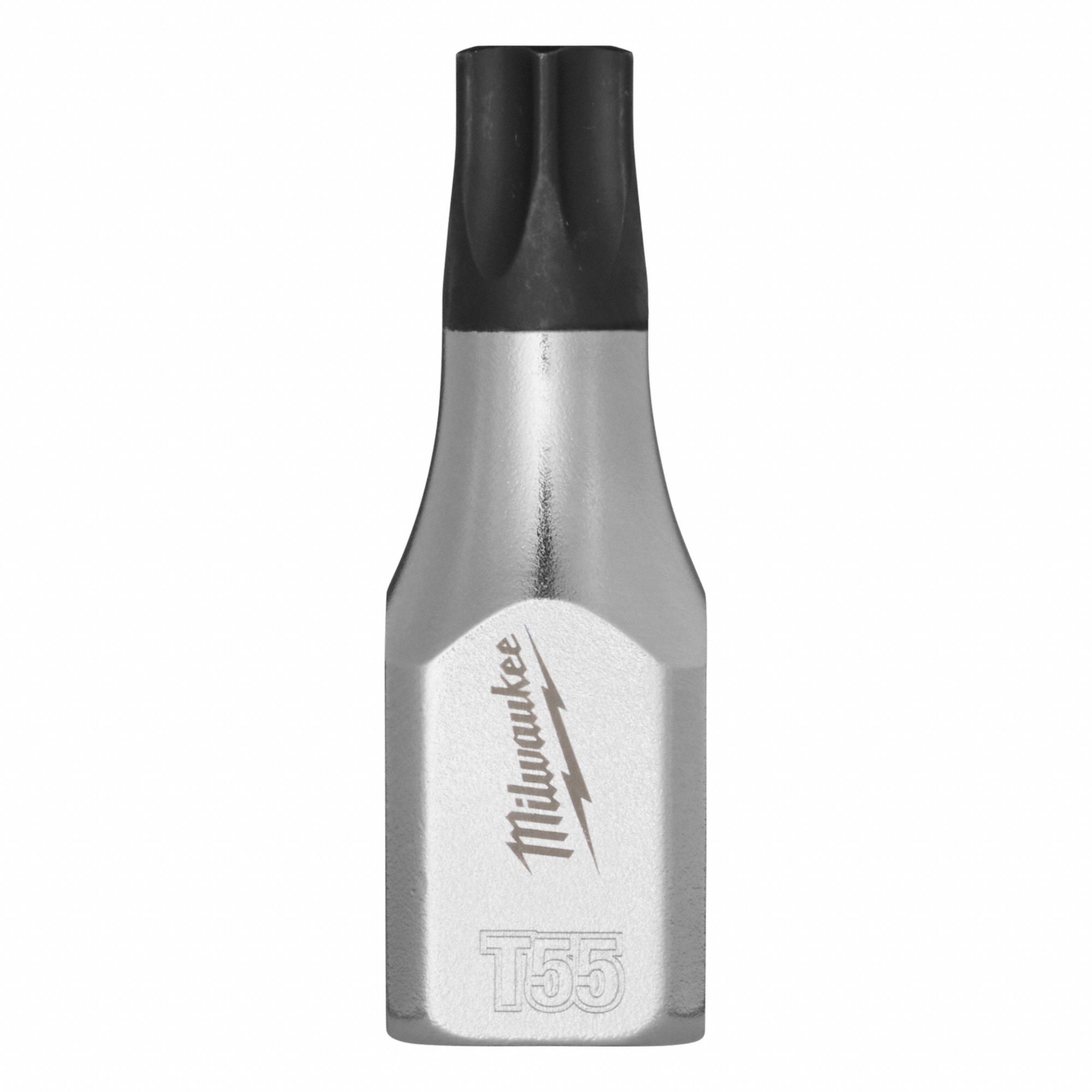 MILWAUKEE Bit Socket: 3/8 in Drive Size, Torx Tip, T55 Tip Size, 2 11/64 in Overall Lg, Fixed Insert (MPN 45-34-1161). Key specifications — attr1214209: Fixed Insert; attr1214211: MILWAUKEE.