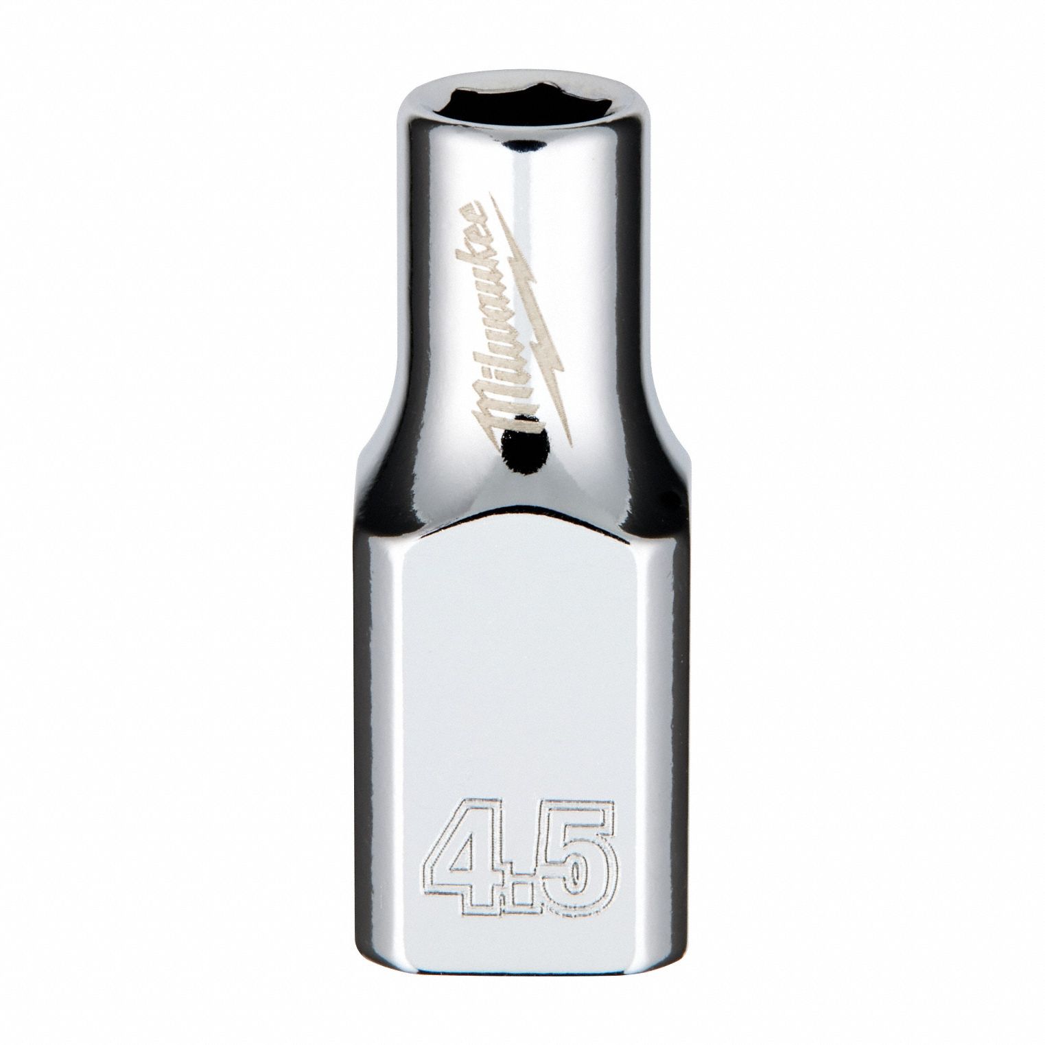 Socket Extension: Metric, 1/4 in Drive Size, 4.5 mm Socket Size, 6-Point, Std, Chrome