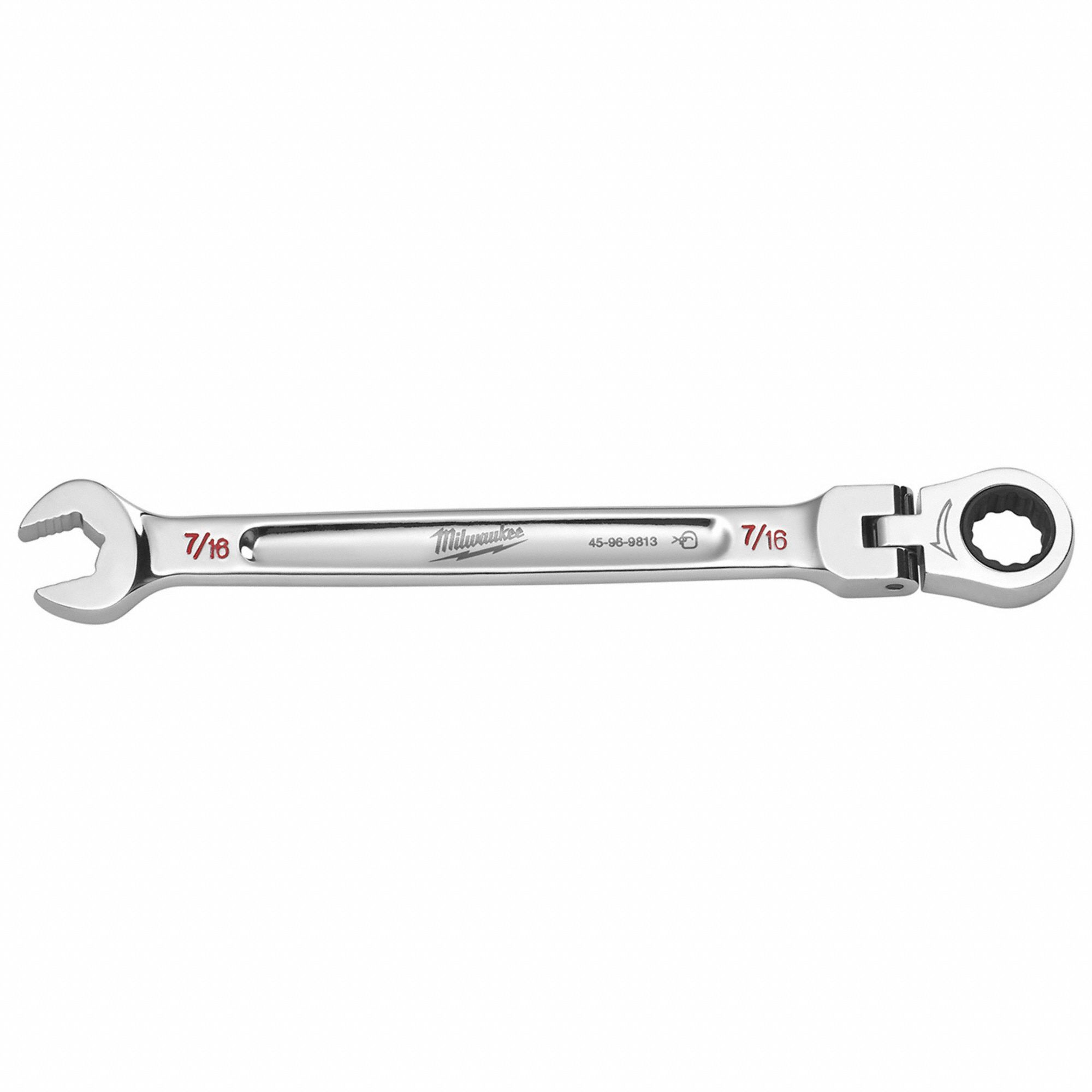Combination Wrench, Chrome, 7/8" L