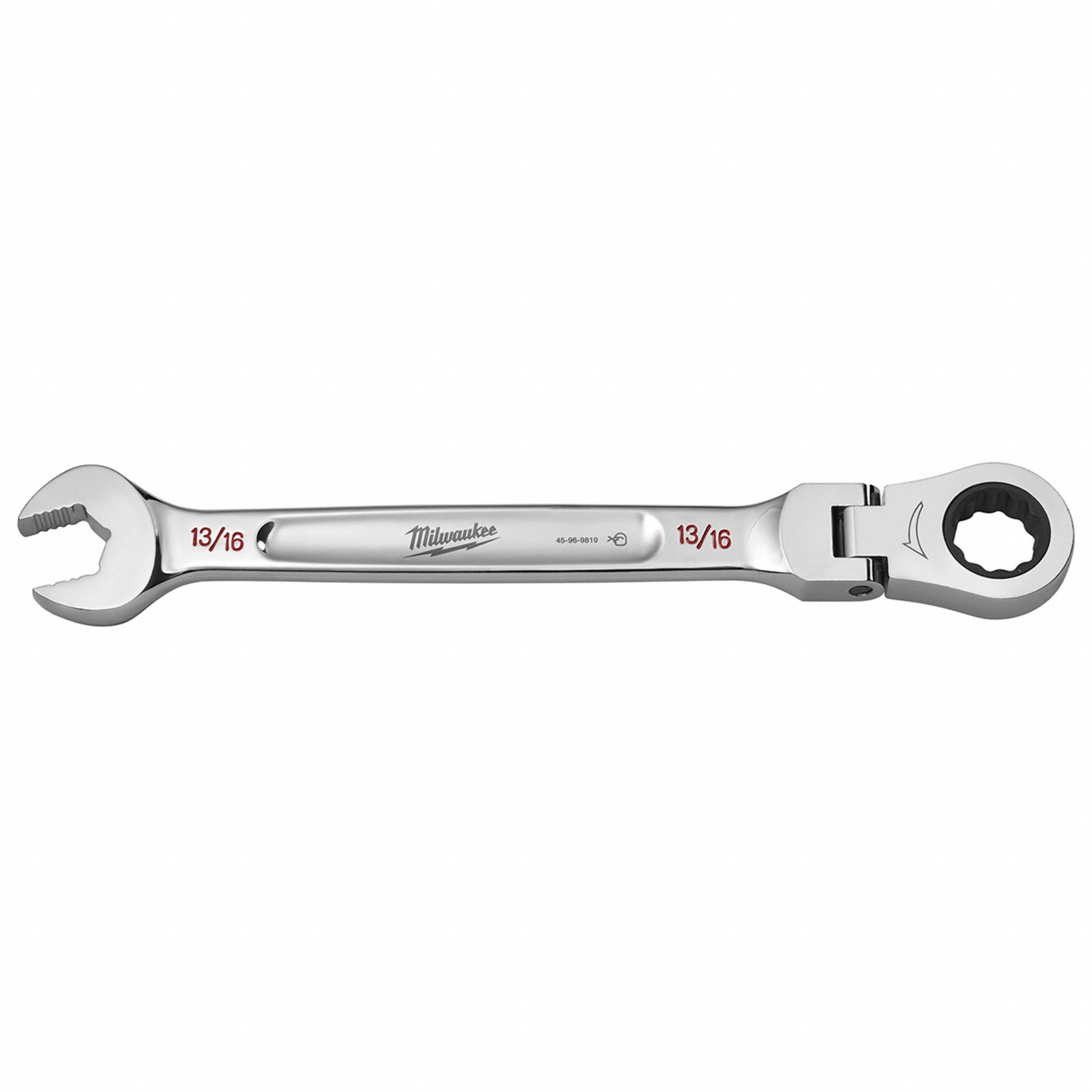 Combination Wrench, Chrome, 1 3/4" L