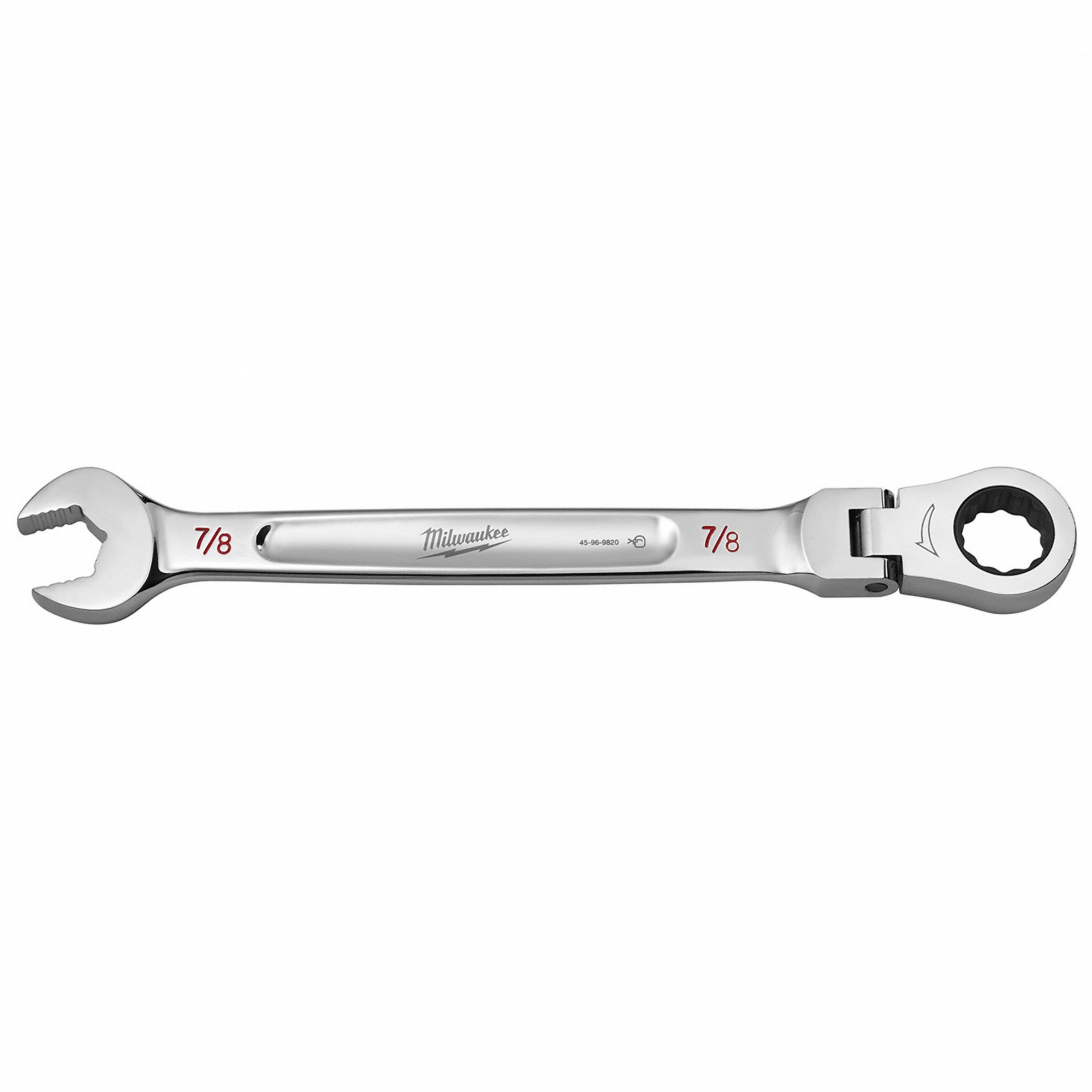 Combination Wrench, Chrome, 1 7/8" L