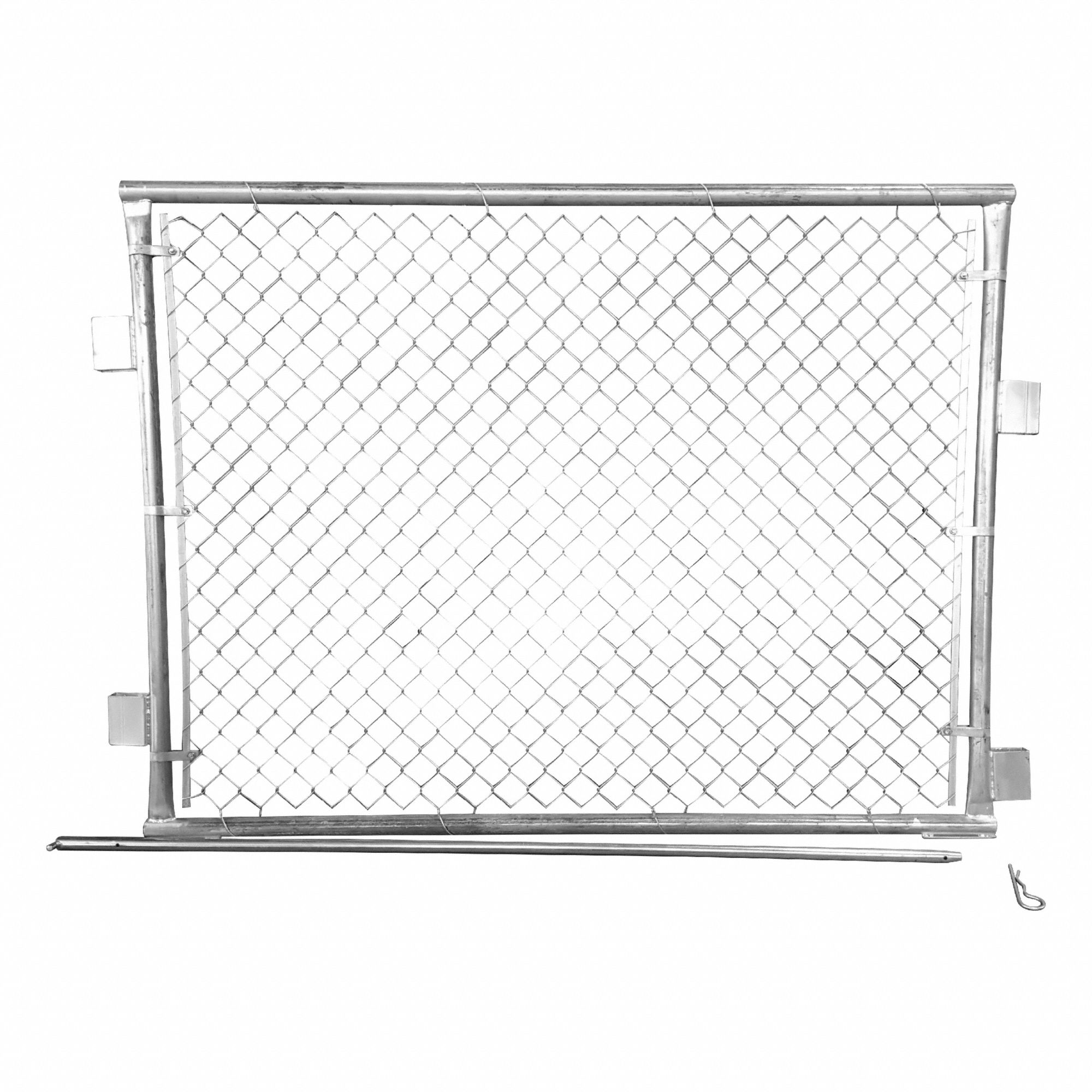 Water Wall Fence Panel: 4 ft Overall Ht, 4 ft, 6 ft Overall Lg, Silver