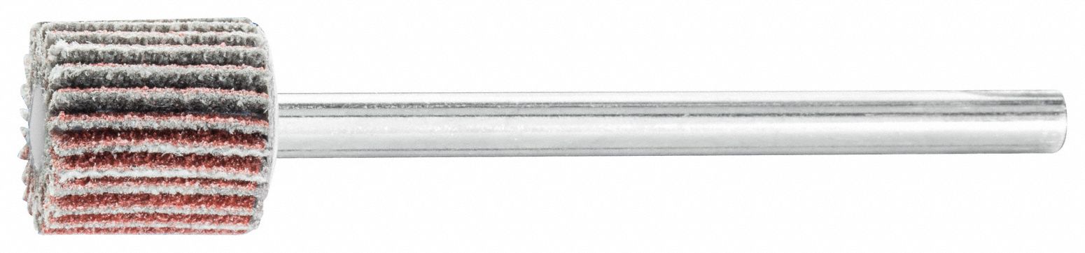 Flap Wheel With Shank, AO, 3/8in, 120 Grit