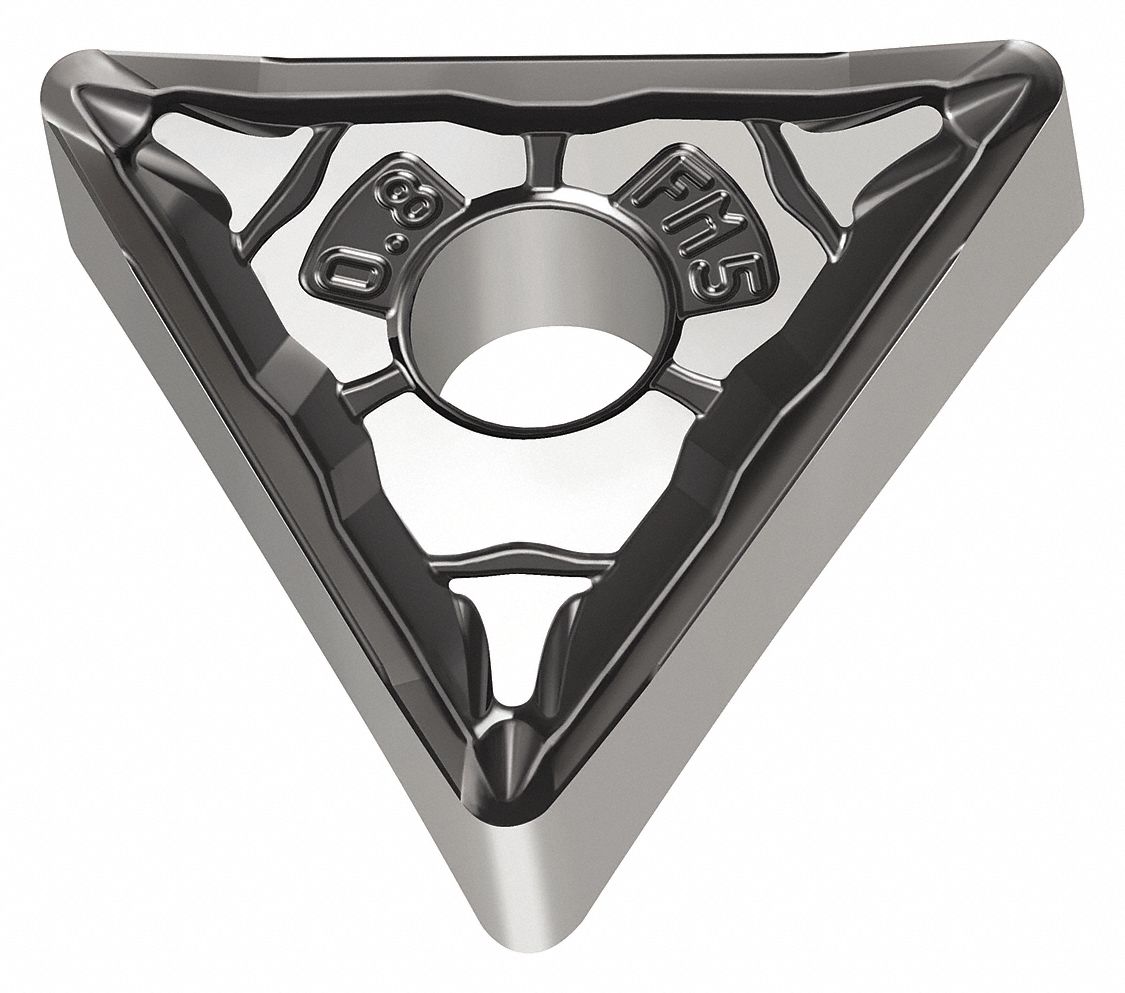 Triangle Turning Insert: 3/8 in Inscribed Circle, Neutral, FM5 Chip-Breaker, WMP20S