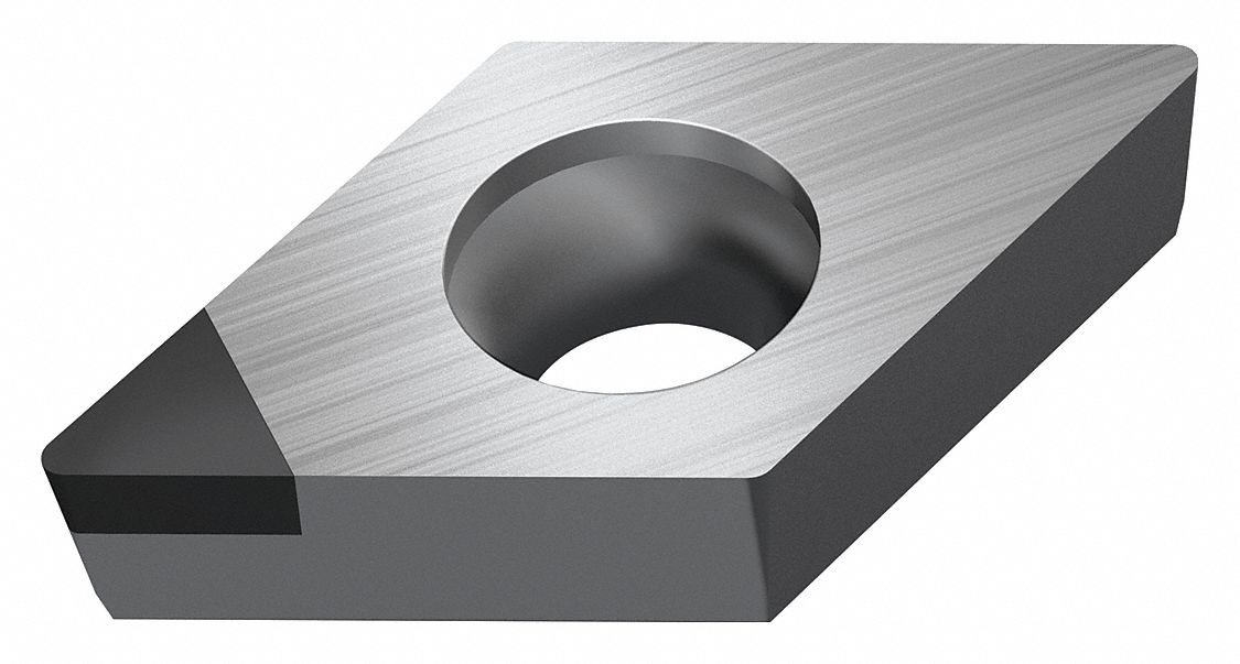Diamond Turning Insert: DPGW Insert, Neutral, 3/32 in Thick, 1/64 in Corner Radius