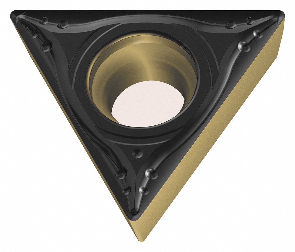 WALTER VALENITE Triangle Turning Insert, ChipBreaker Code MM4, Inscribed Circle 7/32 in, TiAlN