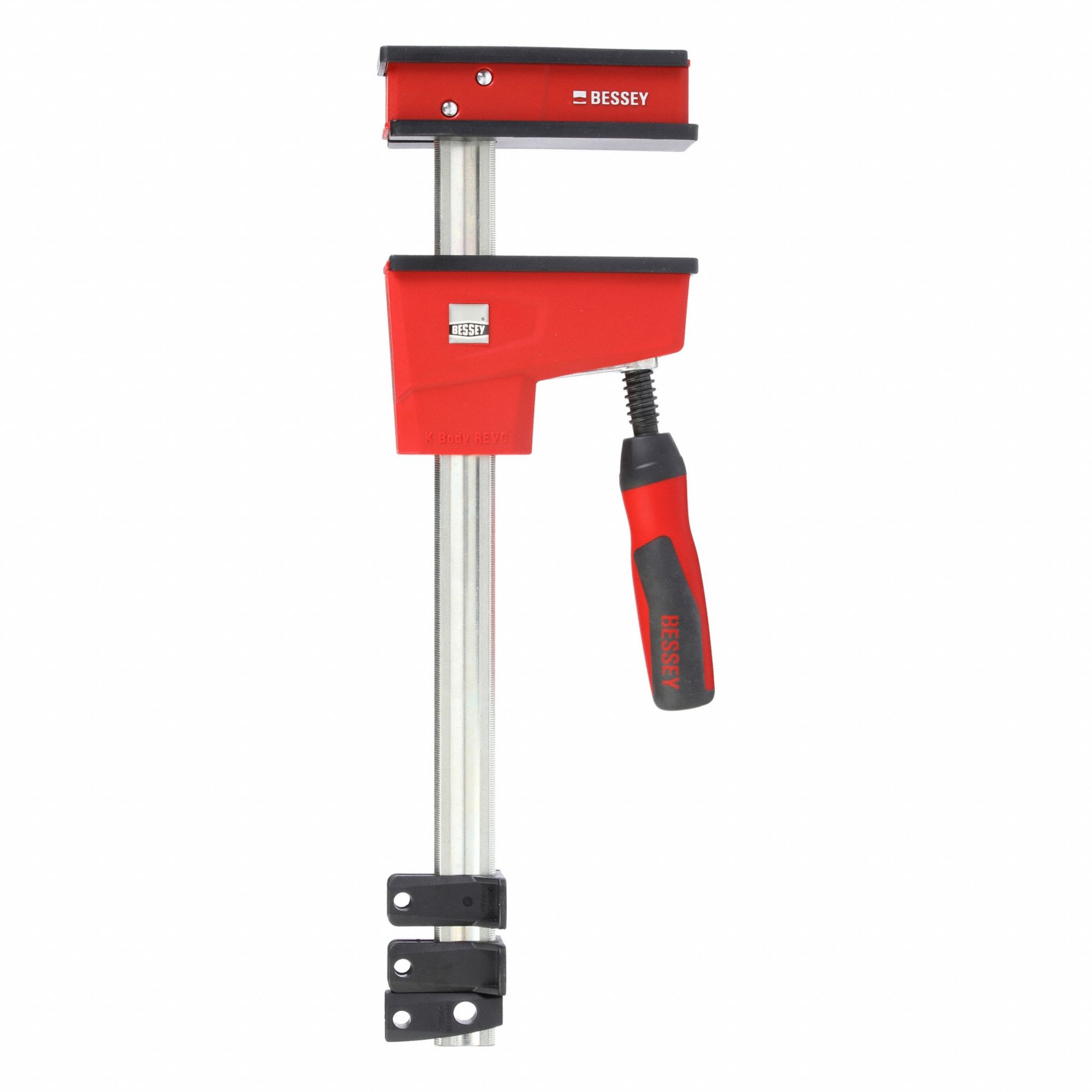 Bar Clamp: Medium Duty, Screwdriver Handle, 12 in Jaw Opening - Max, 1, 700 lb Clamping Force