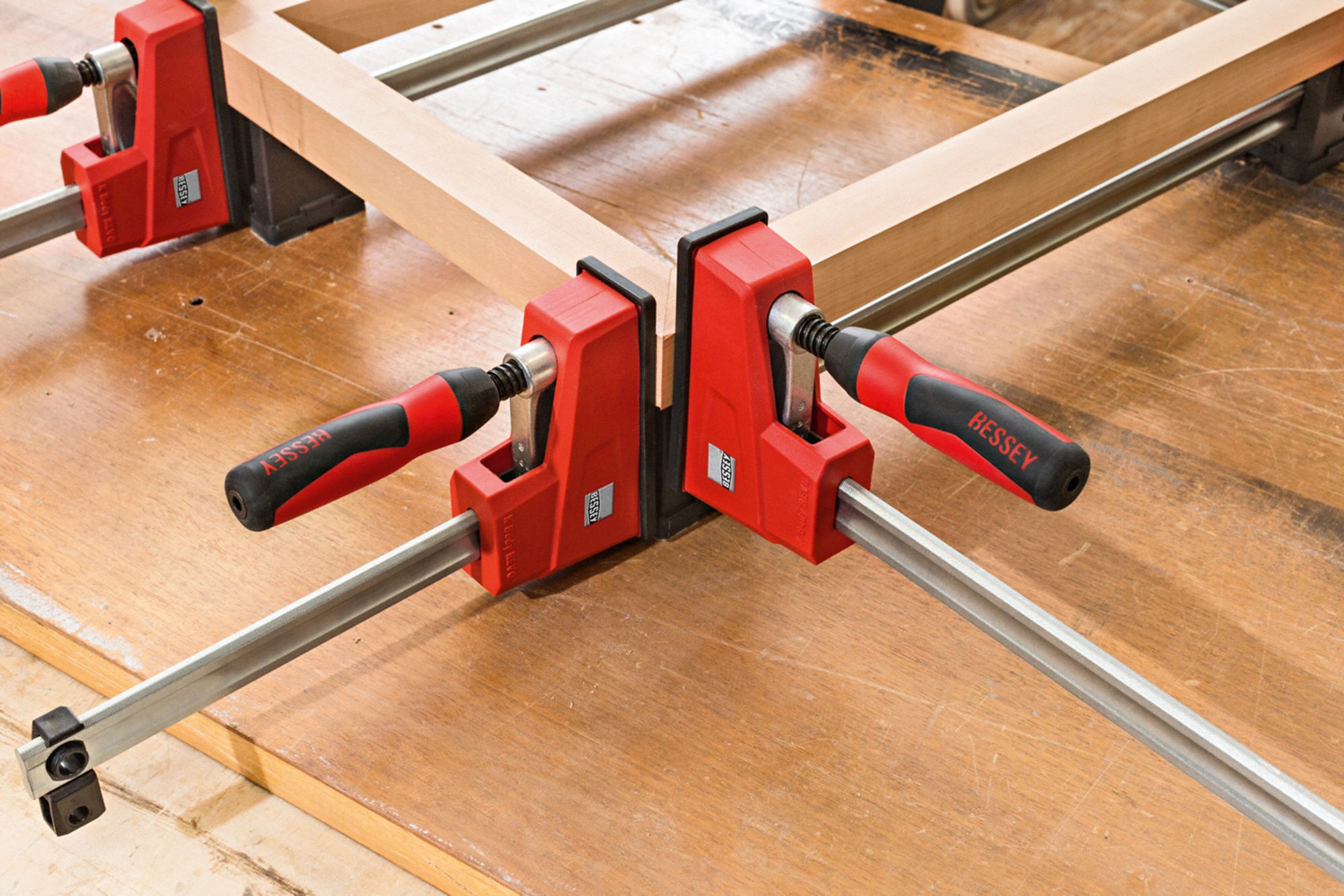 BESSEY Parallel Clamp,50 in Max. Jaw Opening (In.),1,700 Nominal