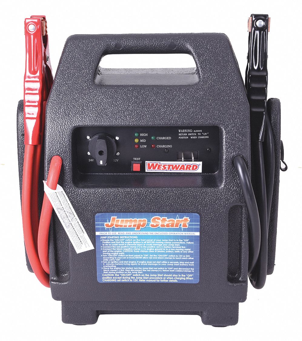 Westward Automatic Battery Jump Starter For Battery Voltage 12 24 Handheld Portable Charging 450g 450g Grainger