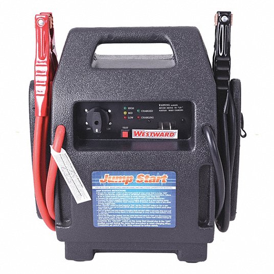 WESTWARD, Charging, For 12 V DC_24 V DC Battery Volt, Battery Jump Starter  - 450G83