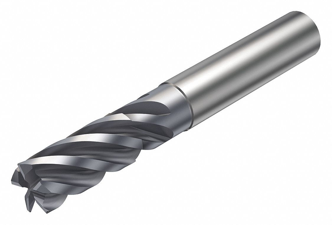 SANDVIK COROMANT Square End Mill, Carbide, 0.4724" Dia. 450N742N342
