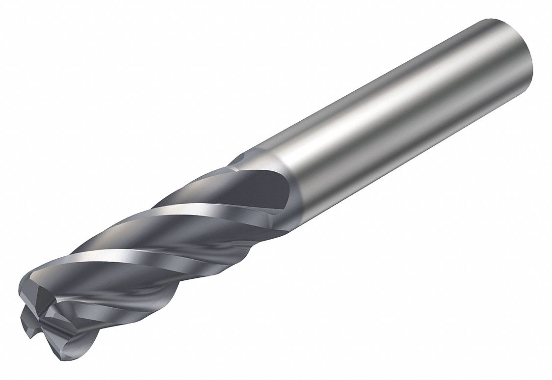 Square End Mill, Carbide, 0.7500" Dia.