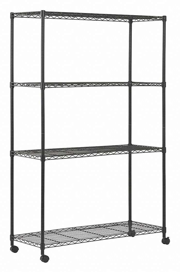 Grainger Approved Wire Shelving Unit, 72 Wide Wire Shelving