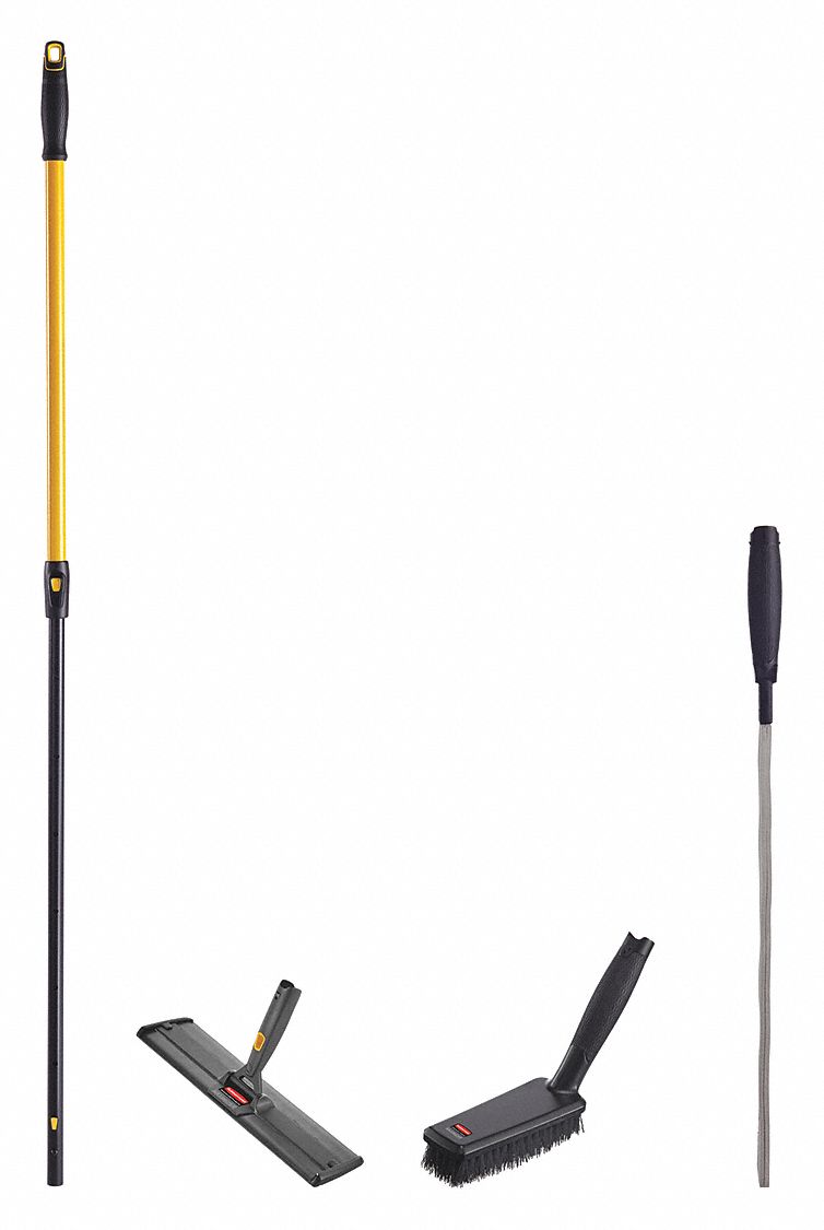 RUBBERMAID FLAT MOP KIT,ALUMINUM,YELLOW HANDLE - Flat Mops - WWG450Y62 ...