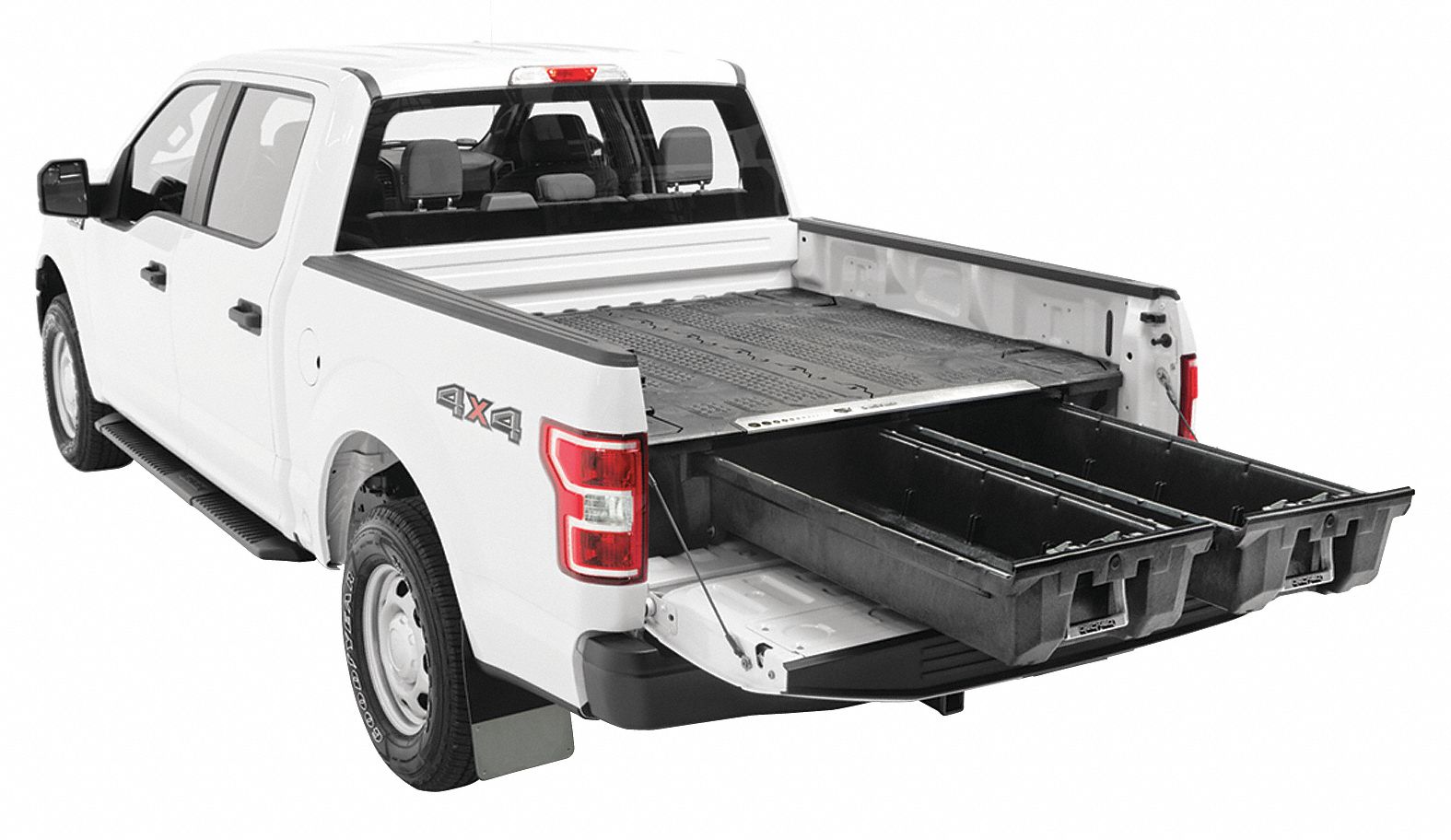 Decked Black Pickup Truck Storage Drawer Hdpe Steel 70 Width