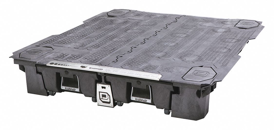 Decked Black Pickup Truck Storage Drawer Hdpe Steel 70 Width