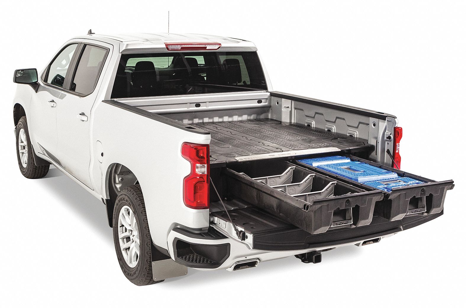 Decked Black Pickup Truck Storage Drawer Hdpe Steel 71 Width