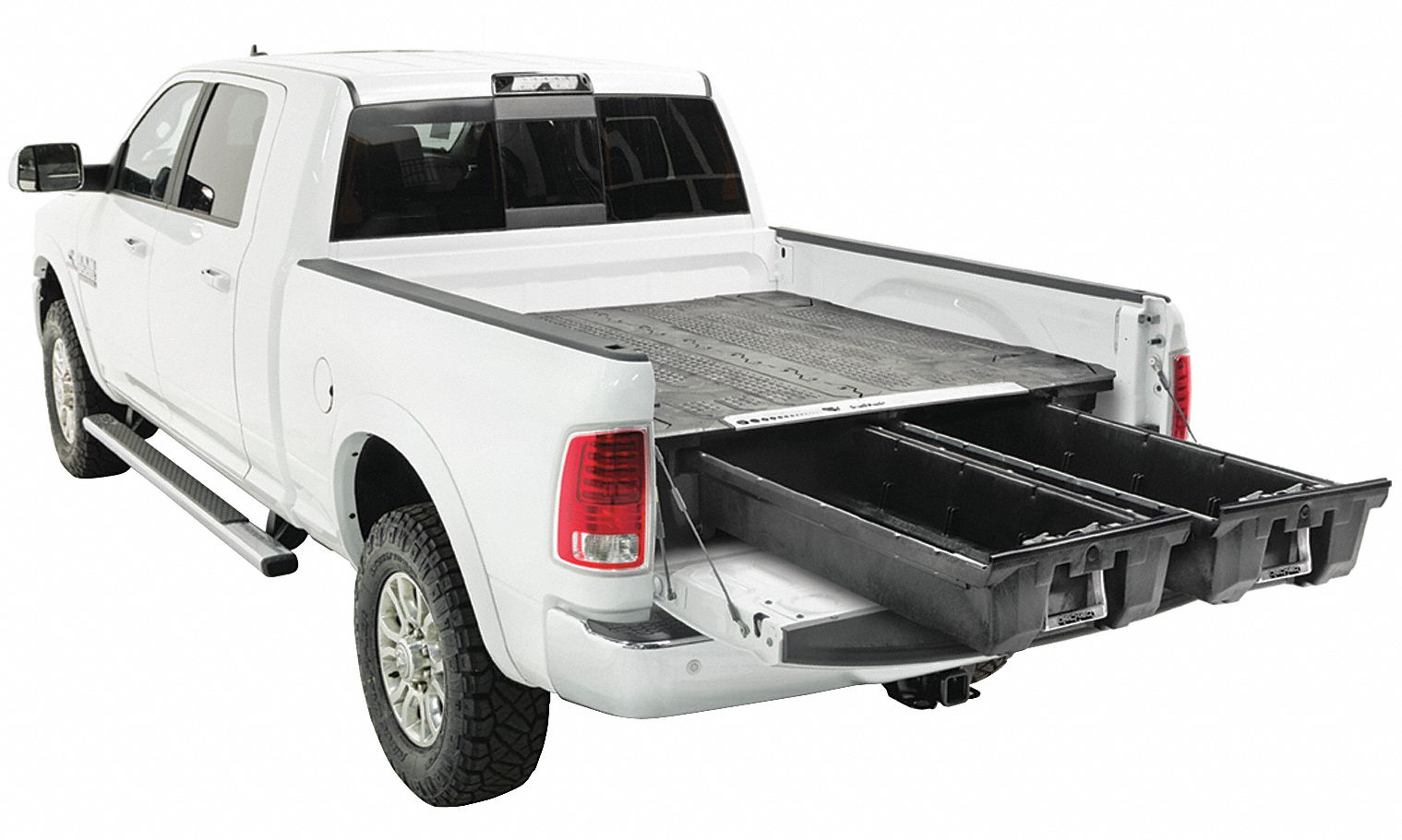 Decked Black Pickup Truck Storage Drawer Hdpe Steel 70 Width