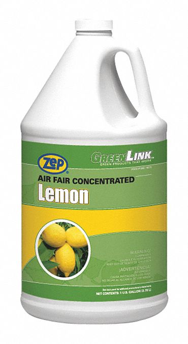 Odor Eliminator: Jug, 1 gal Container Size, Liquid, Concentrated, Lemon, 4 PK