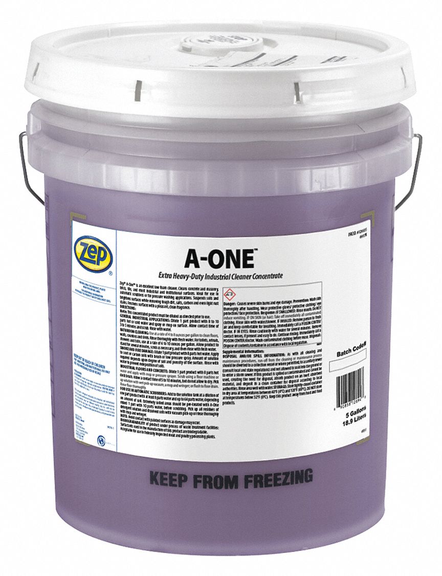 Floor Cleaner: Bucket, 5 gal Container Size, Concentrated, Liquid