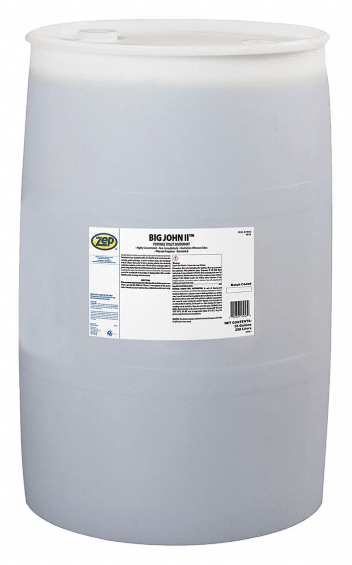 ZEP Odor Eliminators, Drum, 55 gal, Liquid, Pleasant 450Z66179585