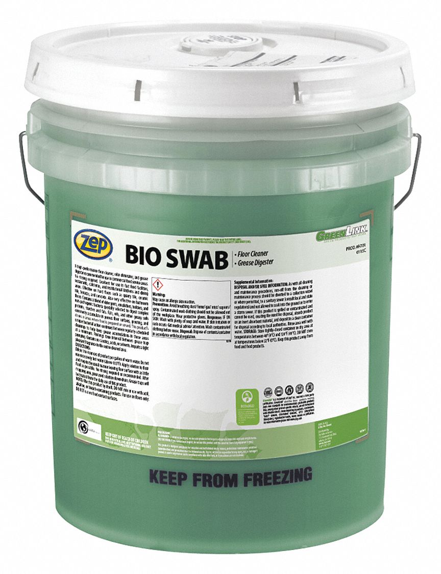 ZEP, Bucket, 5 gal Container Size, Floor Cleaner 450Z77H70139 Grainger