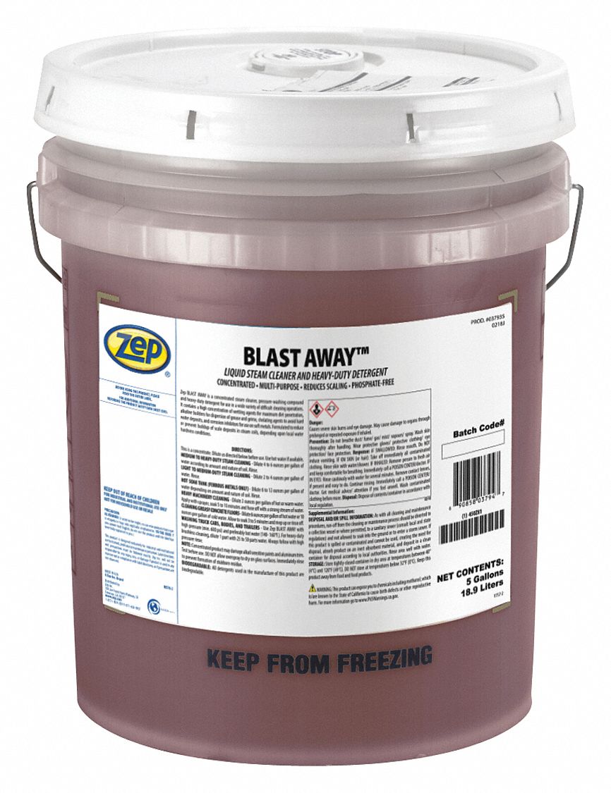 ZEP Steam Cleaner/Detergent, 320 gal Size 450Z8137935 Grainger
