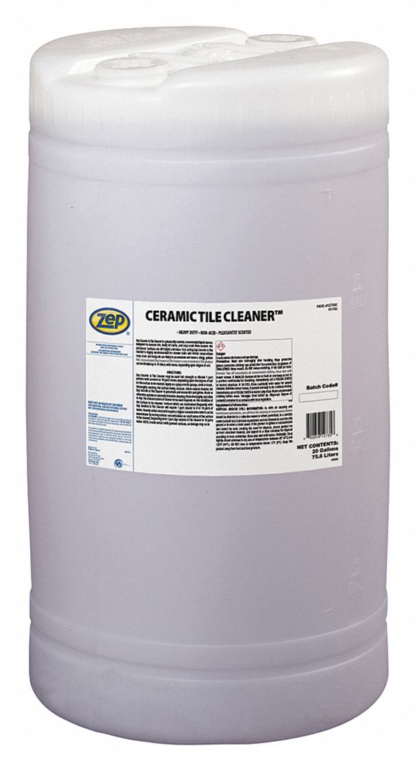 Ceramic Tile Cleaner: Drum, 20 gal Container Size, Concentrated, Liquid, Pleasant, Tile Cleaner